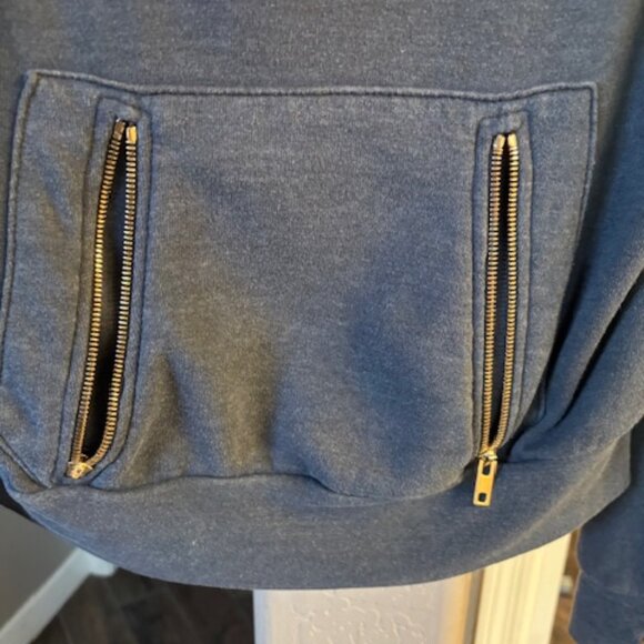 Aviator Nation Ninja Blue Pullover Hoodie Size XS - Picture 3 of 7